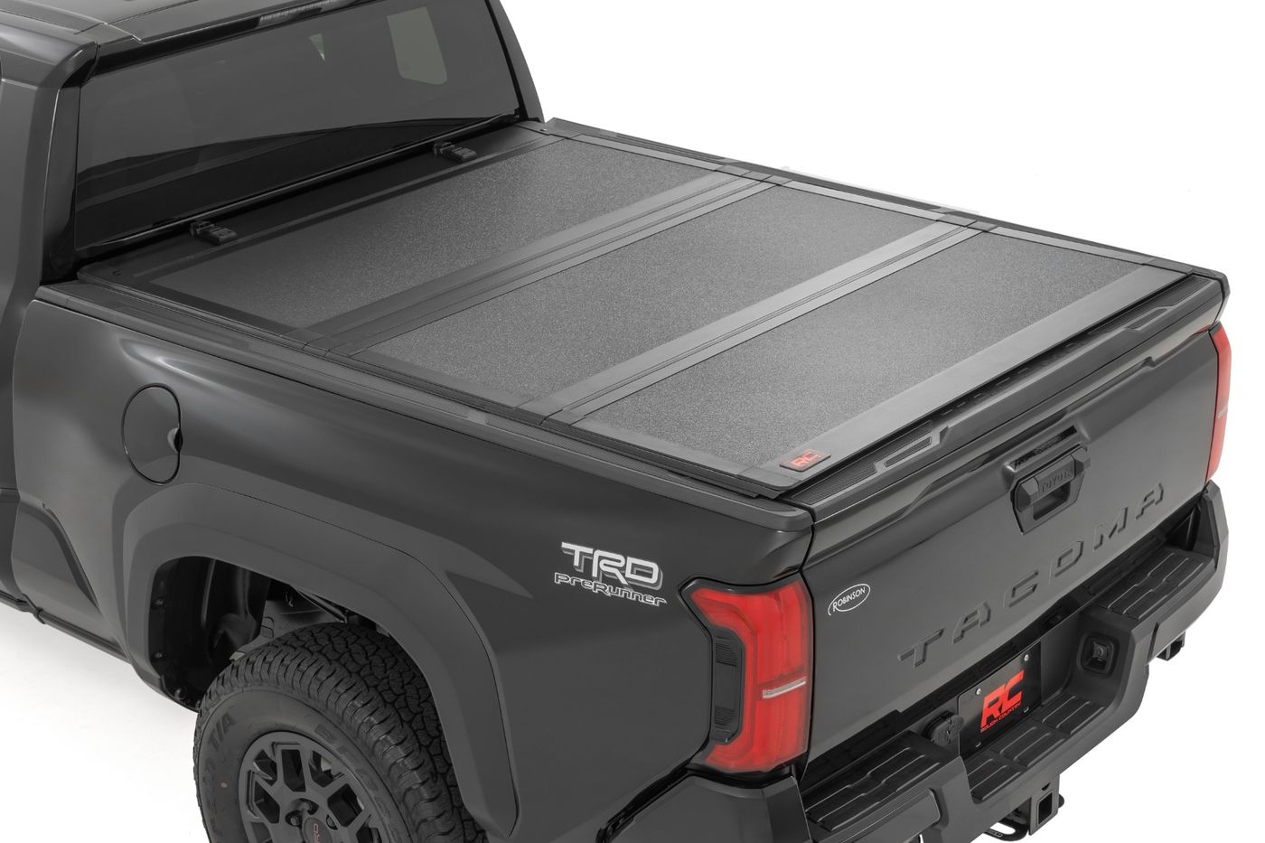Rough Country Hard Tri-Fold Flip Up Bed Cover | 6' Bed | Toyota Tacoma 2WD/4WD (2024-2026)