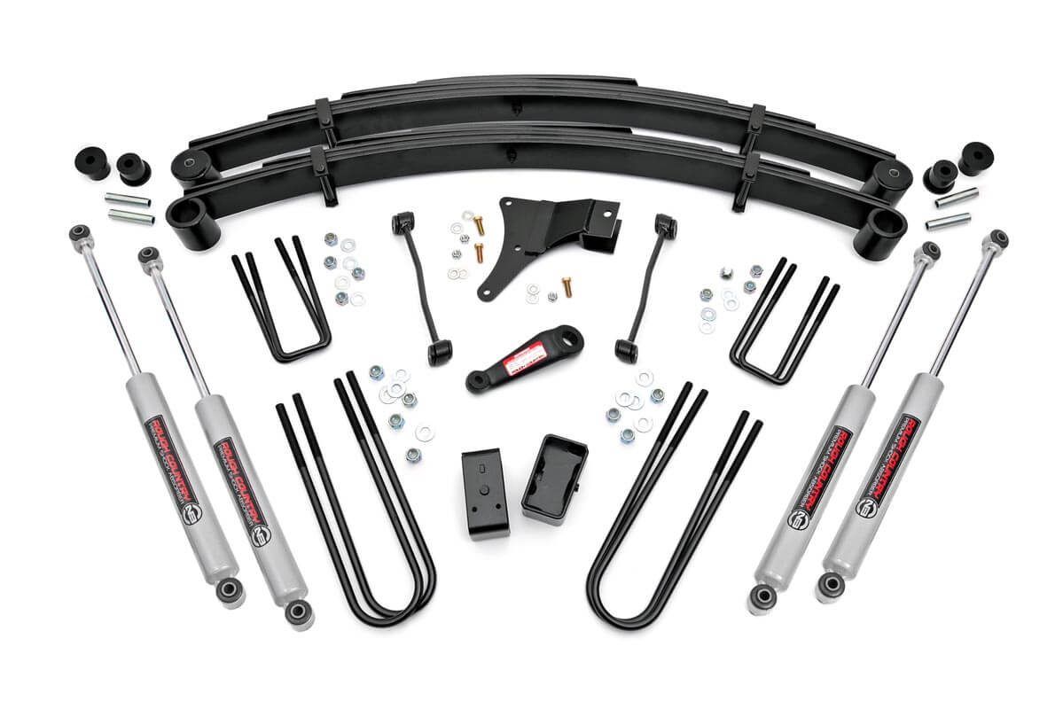Rough Country 4 Inch Lift Kit | Rear Blocks | Ford F-250/F-350 Super Duty 4WD (1999)