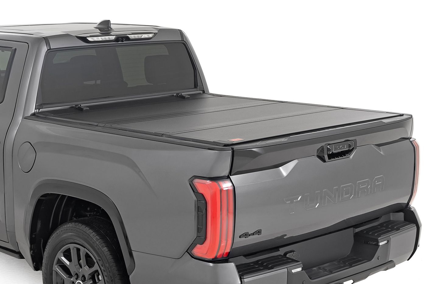Rough Country Hard Tri-Fold Flip Up Bed Cover | 5'7" | Toyota Tundra 2WD/4WD (2022-2026)
