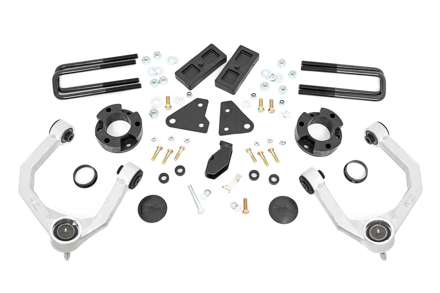 Rough Country 3.5 Inch Lift Kit | Forged Alum UCA | Cast Steel Knucles | Ford Ranger (19-23)