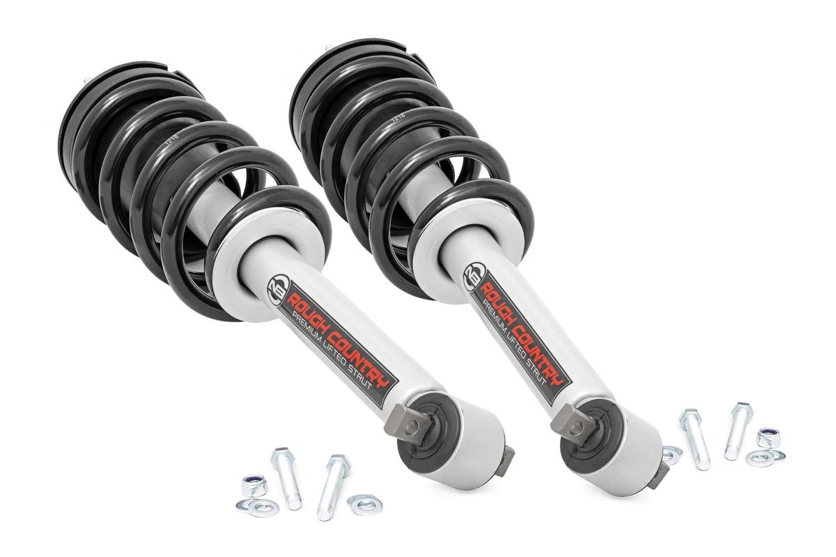 Rough Country Loaded Strut Pair | 5 Inch | Chevy/GMC 1500 Truck & SUV (07-14)