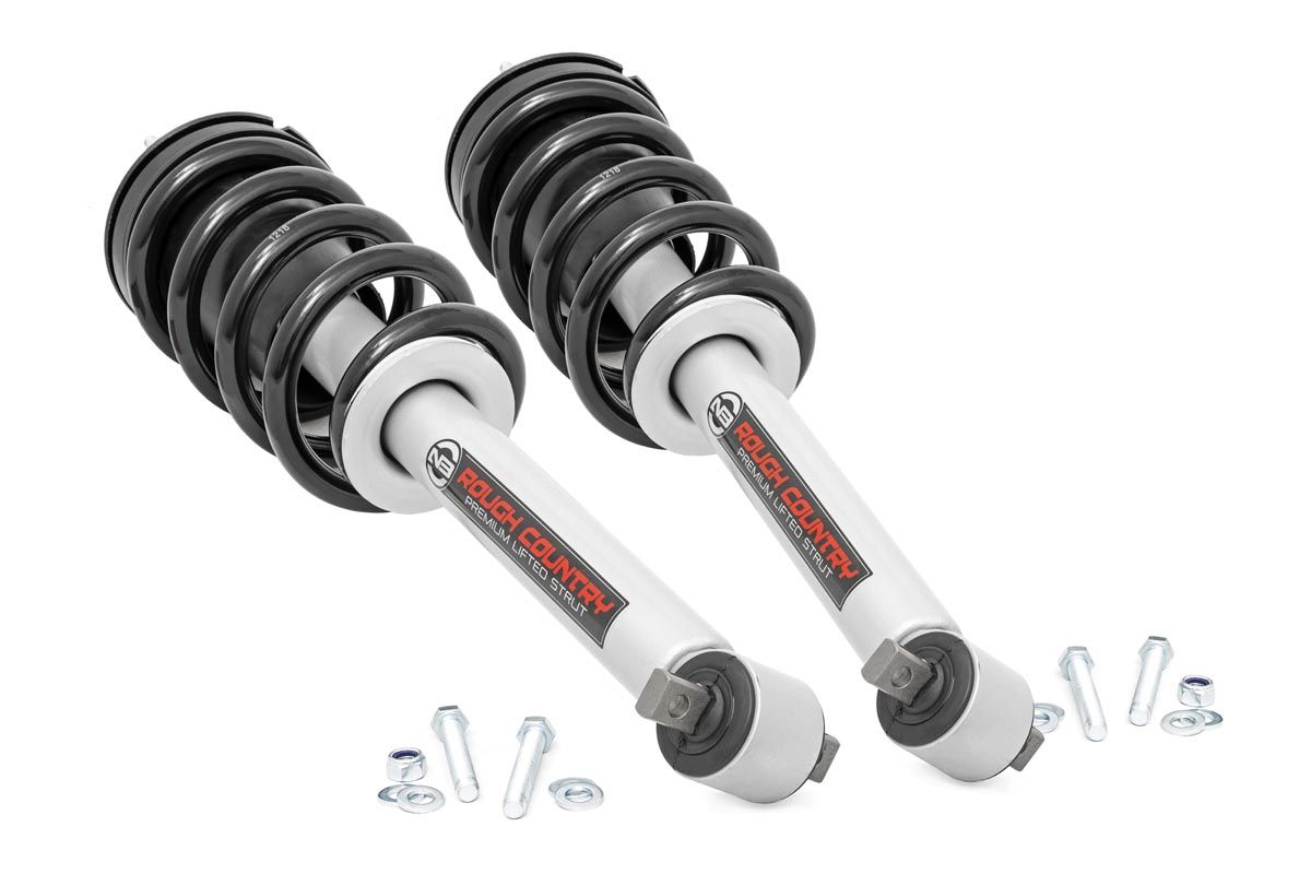 Rough Country Loaded Strut Pair | 7.5 Inch | Chevy/GMC 1500 Truck & SUV (07-14)