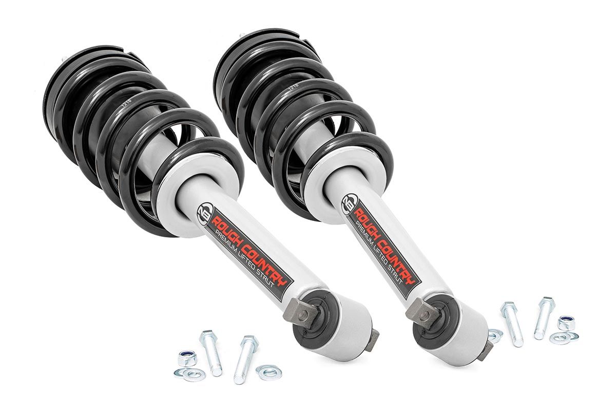 Rough Country Loaded Strut Pair | 5 Inch | Chevy/GMC 1500 2WD/4WD (14-18 & Classic)