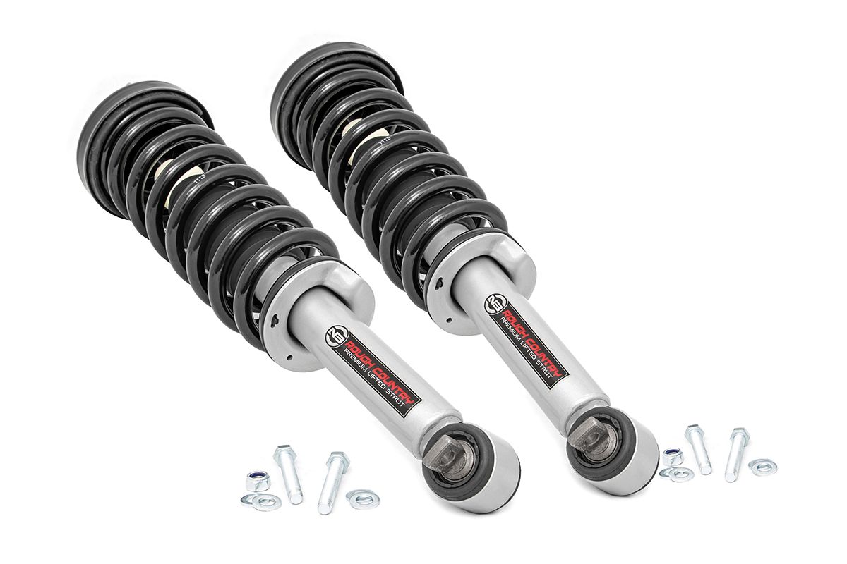 Rough Country N3 Leveling Struts | 2 Inch | Loaded Strut | Ford F-150 4WD (2014-2026)