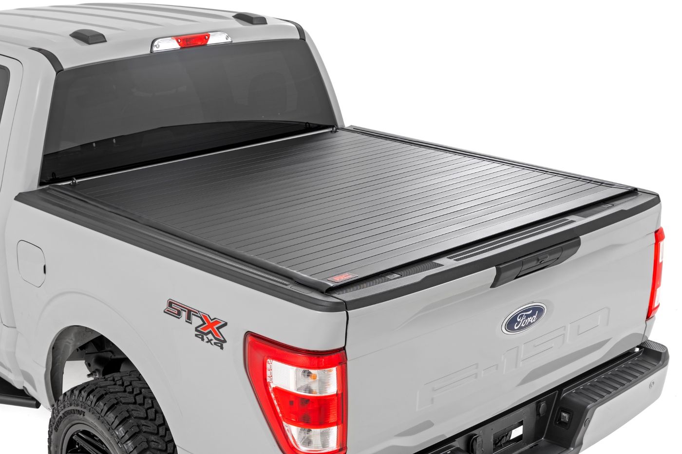 Rough Country Hard Roll Up Bed Cover | 5'7" Bed | Ford F-150 (15-26)/F-150 Lightning (22-26)
