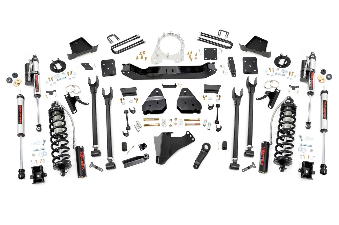 Rough Country 6 Inch Lift Kit | Diesel | 4-Link | C/O Vertex | Ford F-250/F-350 Super Duty (17-22)