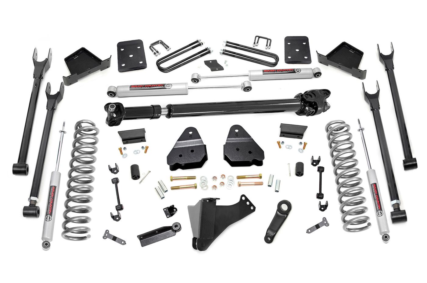 Rough Country 6 Inch Lift Kit | Diesel | 4 Link | OVLD | D/S | Ford F-250/F-350 Super Duty (17-22)