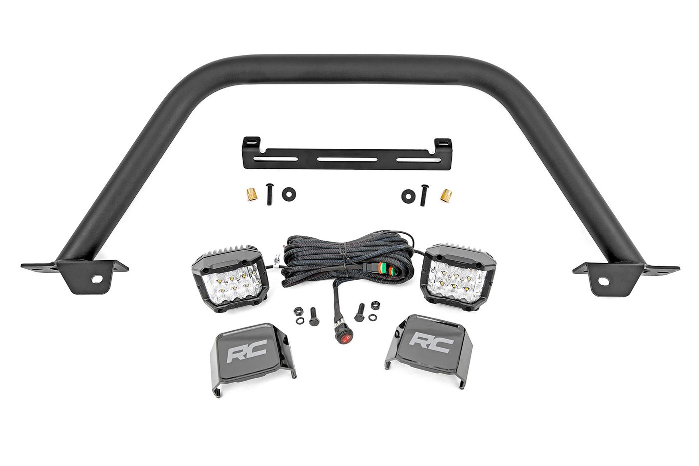 Rough Country Safari Bar | 3" OSRAM (Pair) | Wide | OE Modular Steel | Ford Bronco (21-26)