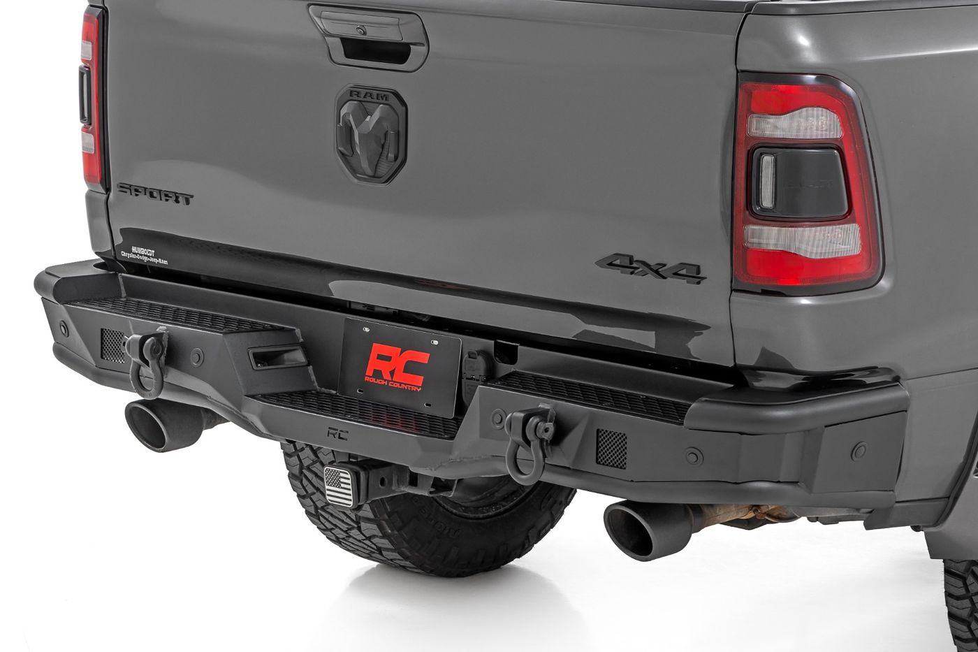 Rough Country Rear Bumper | Tubular | Ram 1500 2WD/4WD (2019-2024)