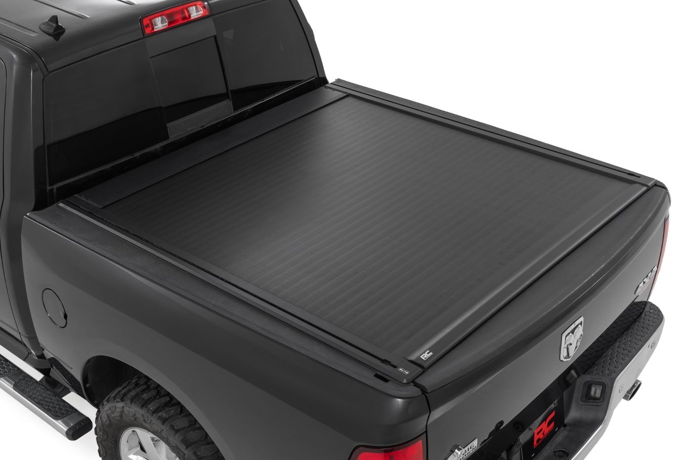 Rough Country Powered Retractable Bed Cover | 5'7" Bed | Ram 1500 2WD/4WD (2009-2018 & Classic)