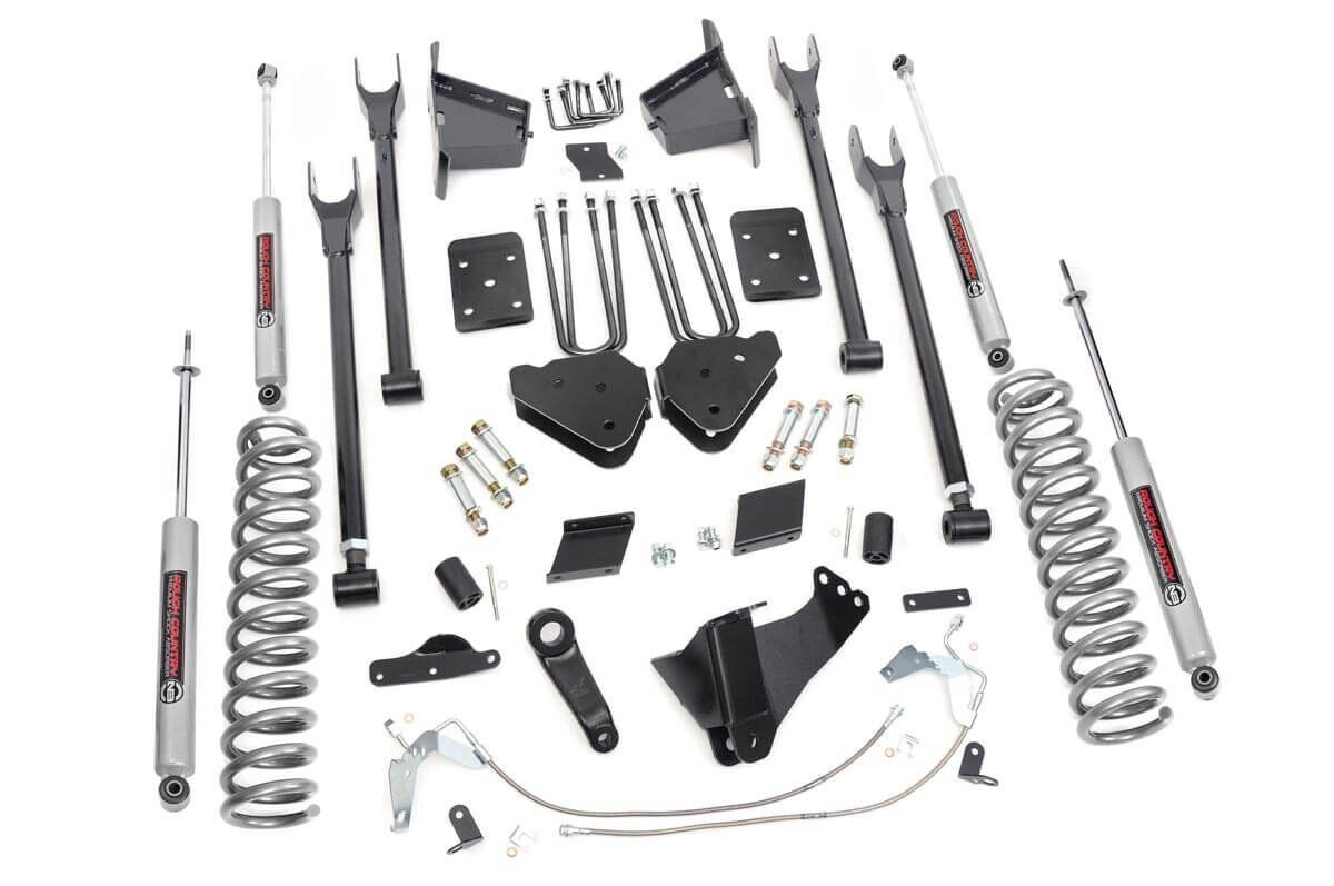 Rough Country 6 Inch Lift Kit |4-Link | No OVLD | Ford F-250 Super Duty 4WD (2015-2016)