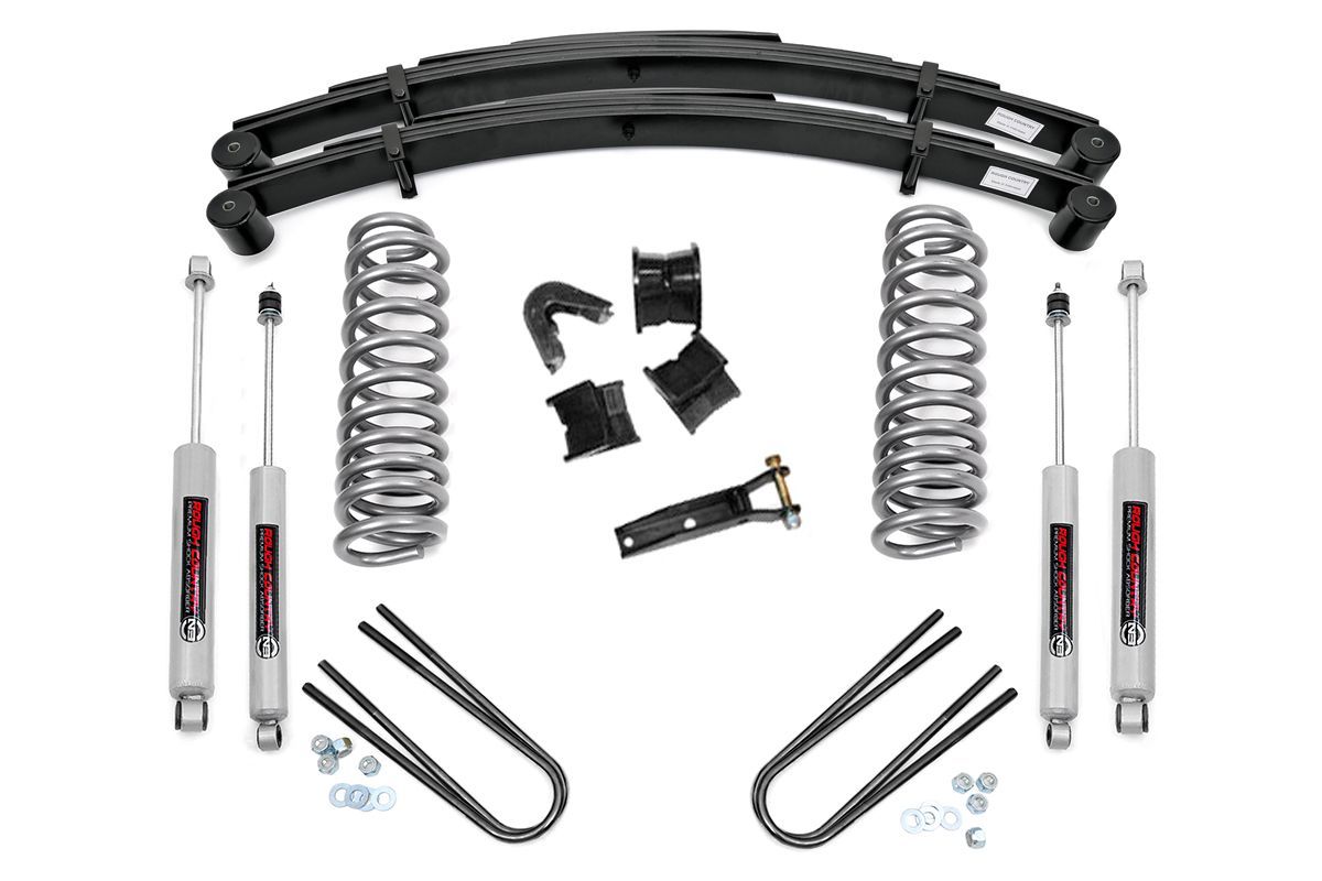 Rough Country 2.5 Inch Lift Kit | Rear Springs | Ford F-100 4WD (1970-1976)