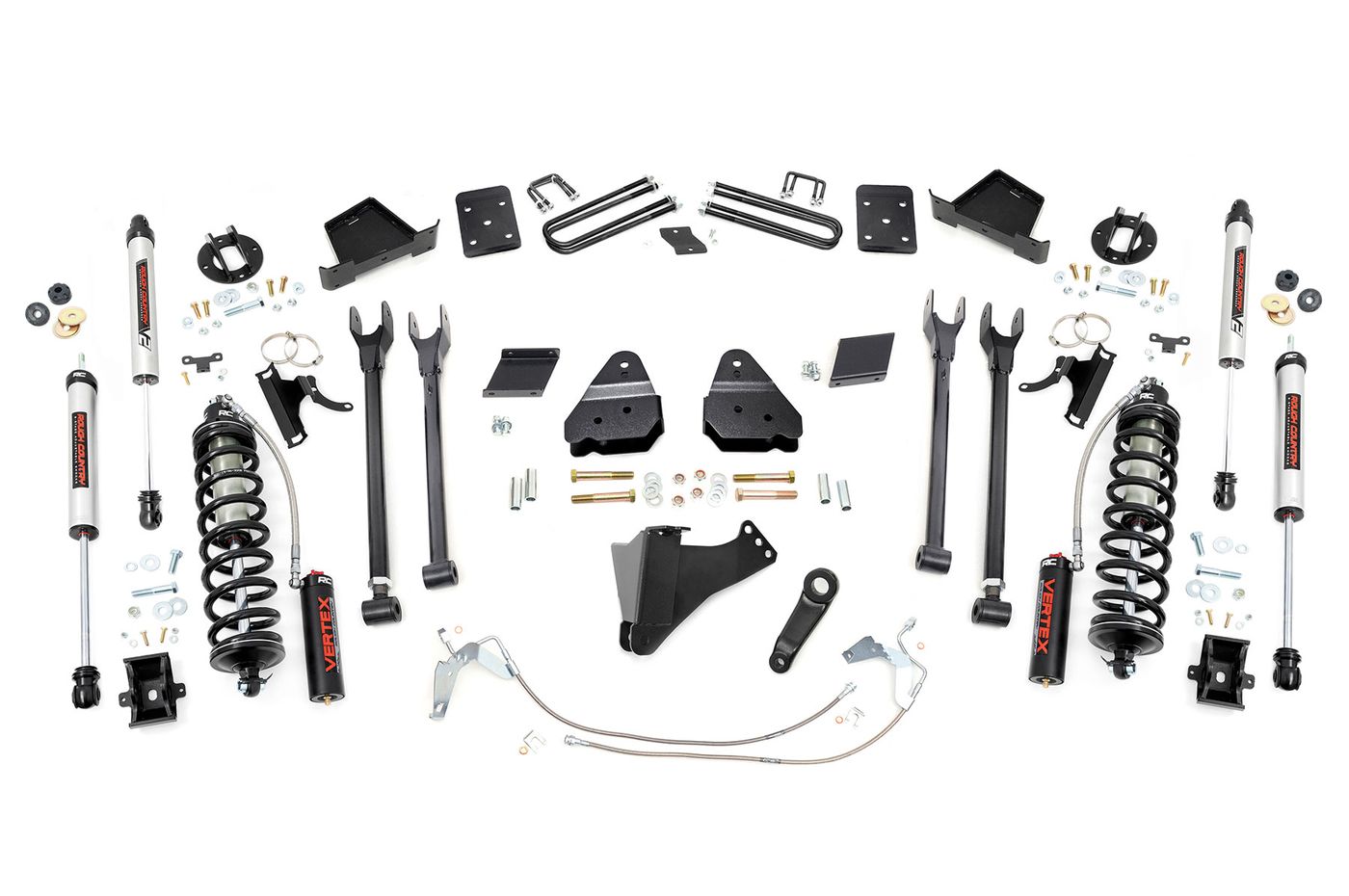 Rough Country 6 Inch Lift Kit | 4-Link | No OVLD | C/O V2 | Ford F-250 Super Duty (11-14)