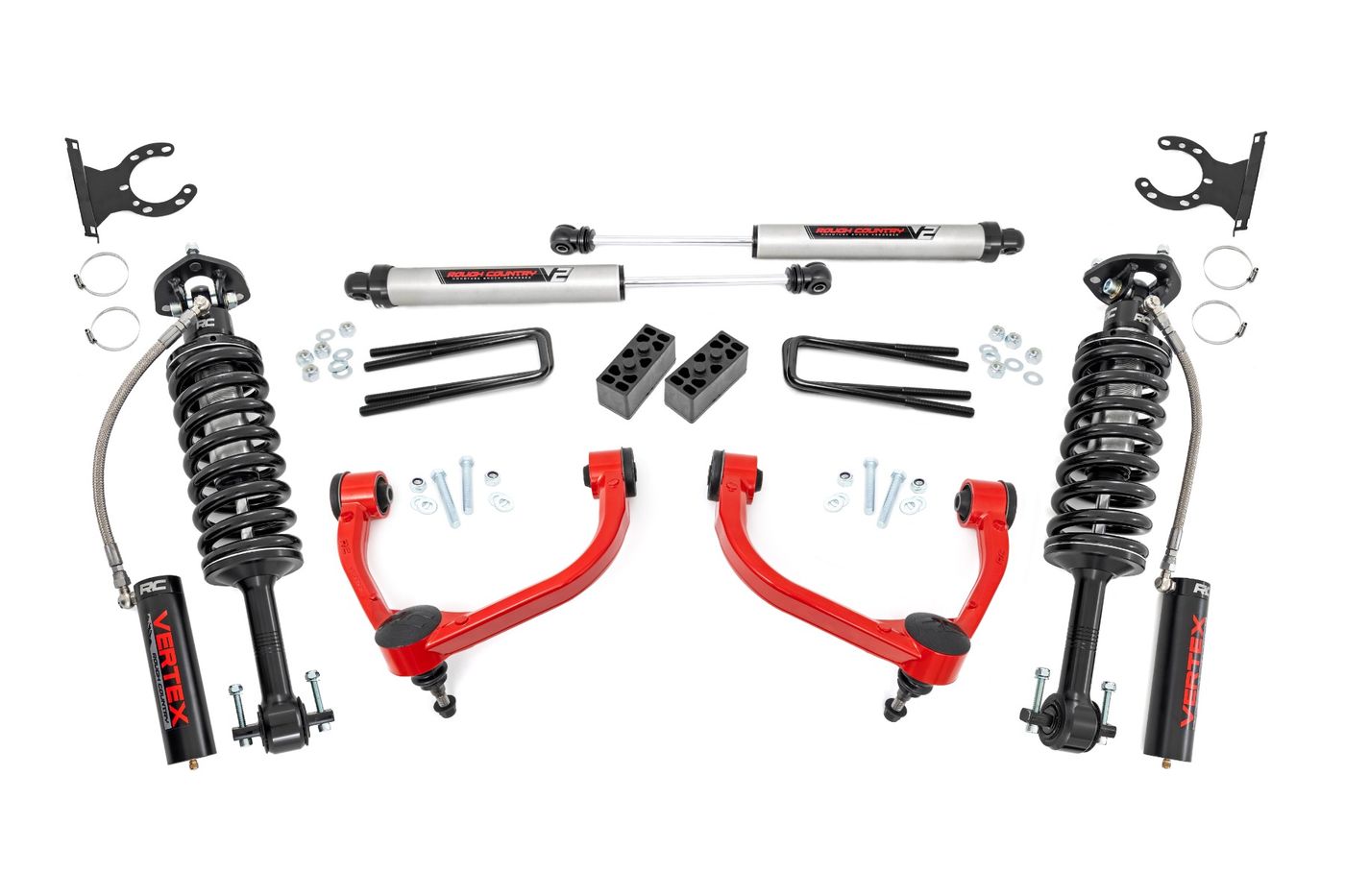 Rough Country 3 Inch Lift Kit | UCAs | Vertex/V2 | Ford F-150 4WD (2014-2020)