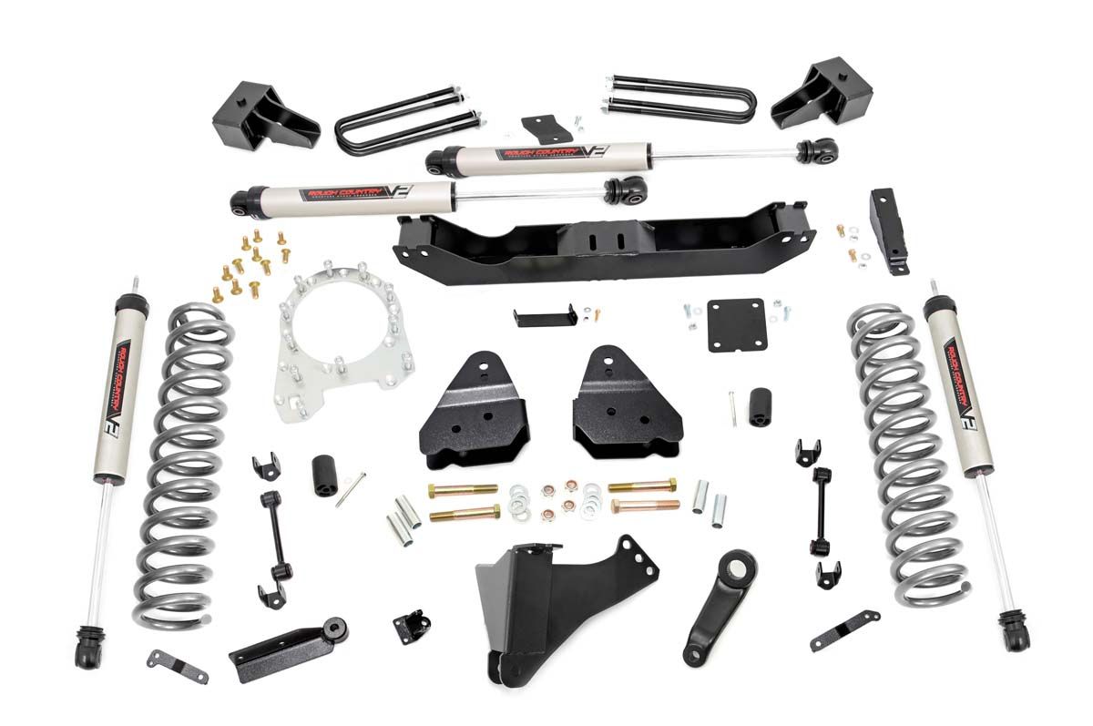 Rough Country 4.5 Inch Lift Kit | Dually | V2 | Ford F-350 Super Duty 4WD (2017-2022)