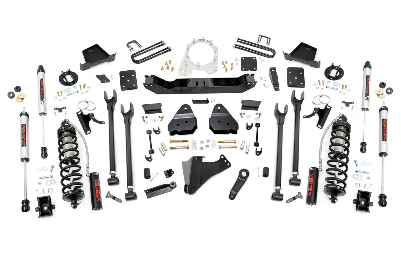 Rough Country 6 Inch Lift Kit | 4-Link | OVLD | C/O V2 | Ford F-250/F-350 Super Duty (17-22)