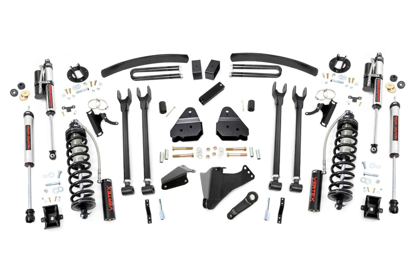 Rough Country 6 Inch Lift Kit | Diesel | 4 Link | C/O Vertex | Ford F-250/F-350 Super Duty (05-07)