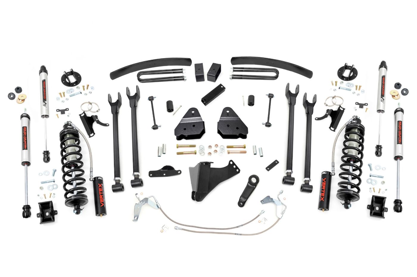 Rough Country 6 Inch Lift Kit | Gas | 4 Link | C/O V2 | Ford F-250/F-350 Super Duty (08-10)