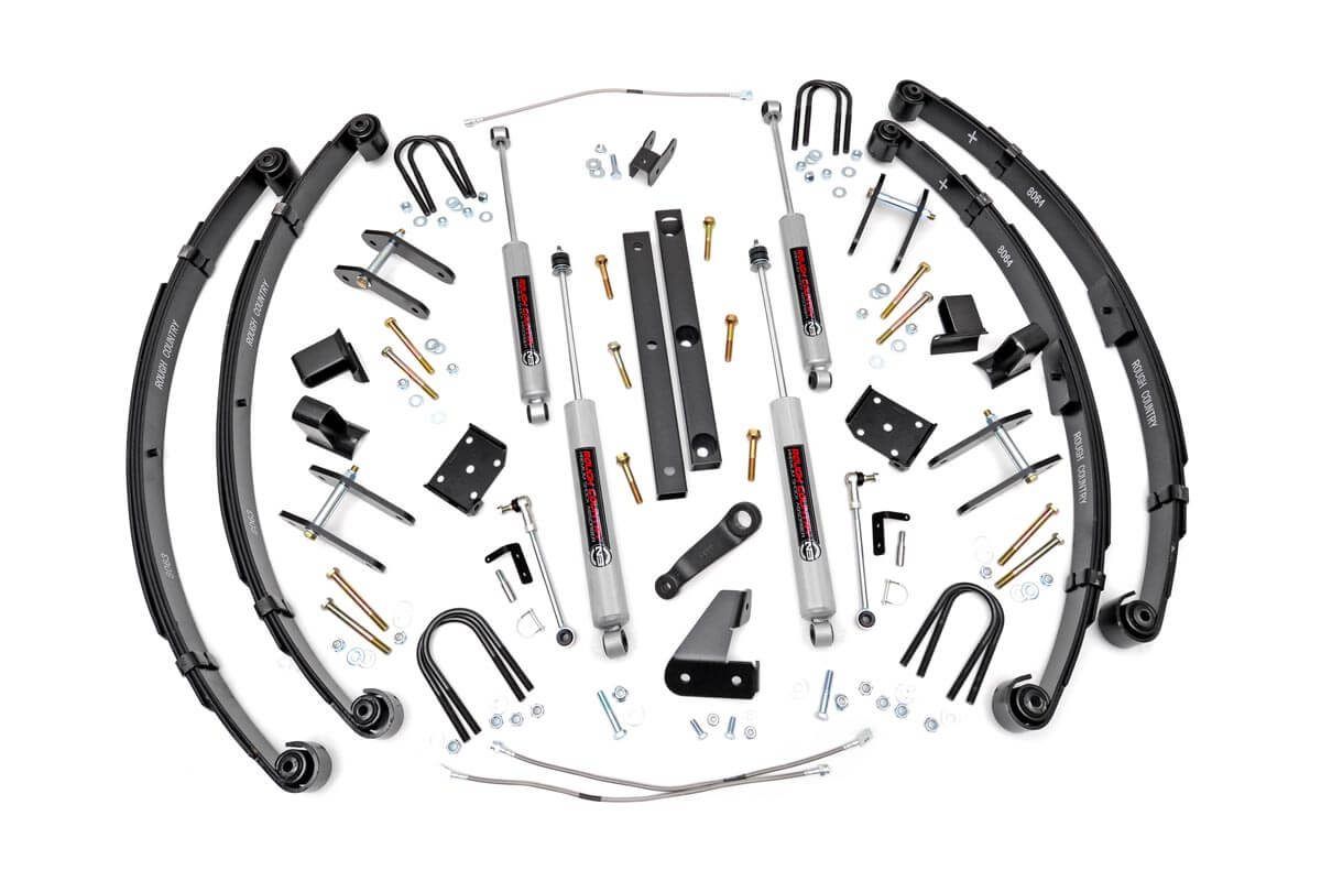 Rough Country 4.5 Inch Lift Kit | X-Series | Power Steer | Jeep Wrangler YJ 4WD (1987-1995)