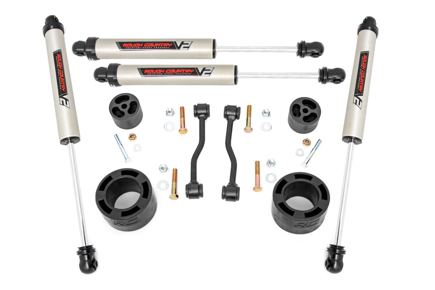 Rough Country 2.5 Inch Leveling Kit | Spacers | V2 | Jeep Gladiator JT 4WD (2020-2023)