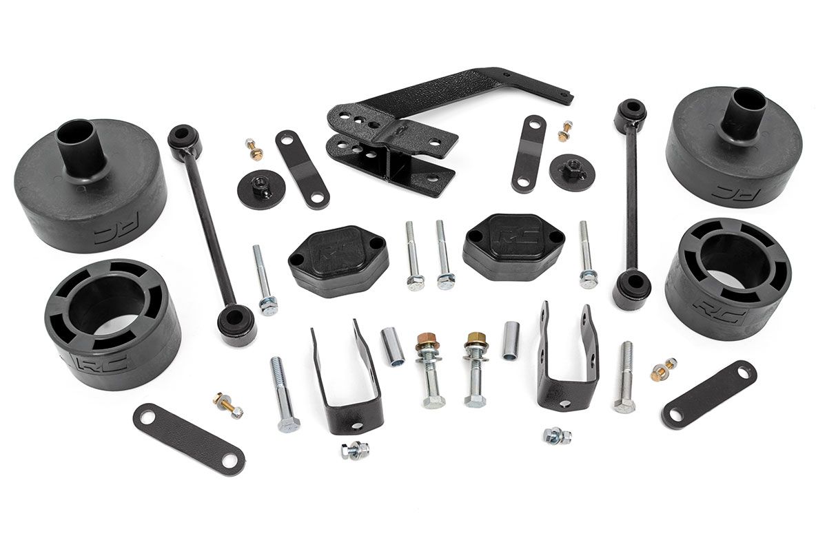 Rough Country 2.5 Inch Lift Kit | Spacers | Series II | Jeep Wrangler JK/Wrangler Unlimited (07-18)