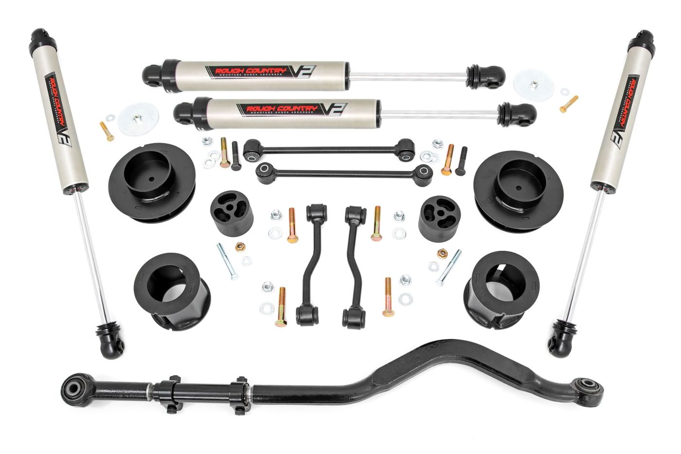 Rough Country 3.5 Inch Lift Kit | Spacers | V2 | Jeep Gladiator JT 4WD (2020-2023)