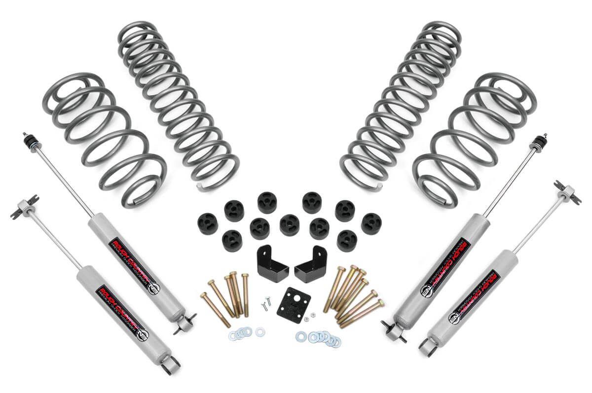 Rough Country 3.75 Inch Lift Kit | Combo | 4 Cyl | N3 | Jeep Wrangler TJ (97-06)/Wrangler Unlimited (04-06)