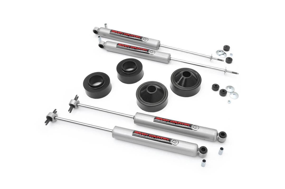 Rough Country 1.75 Inch Lift Kit | N3 | Jeep Wrangler JK/Wrangler Unlimited (2007-2018)