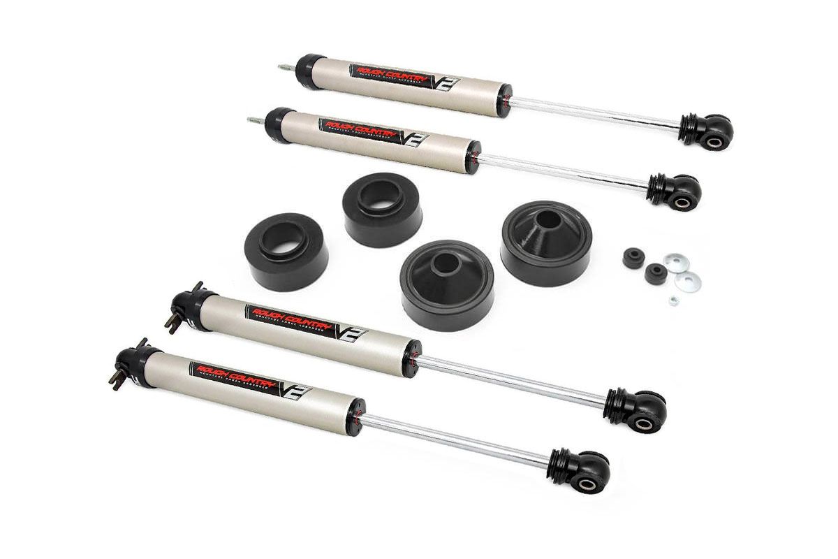 Rough Country 1.75 Inch Lift Kit | V2 | Jeep Wrangler JK/Wrangler Unlimited (2007-2018)