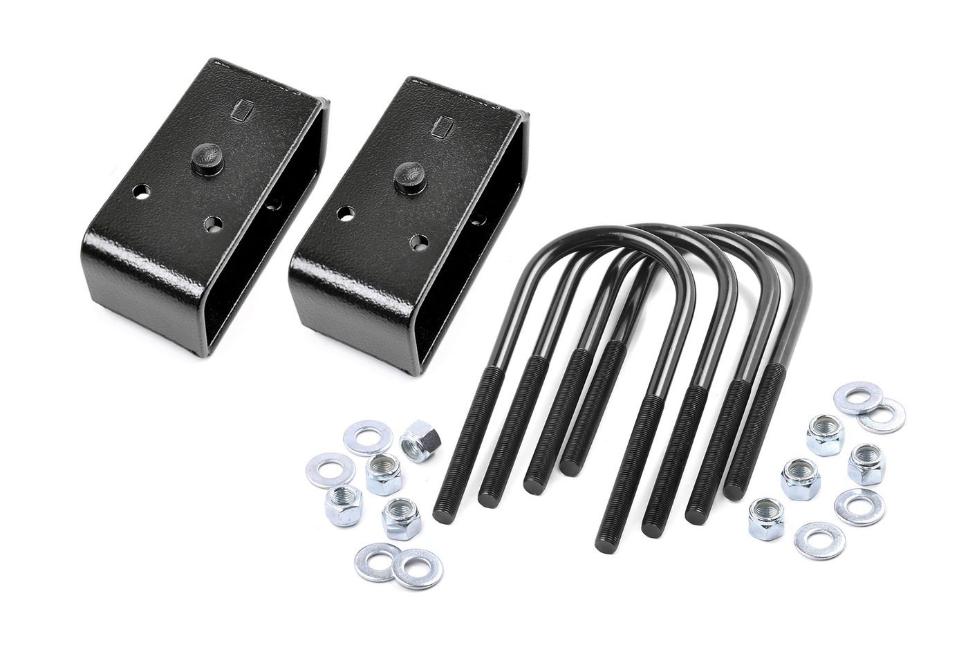 Rough Country 2 Inch Block & U-Bolt Kit | Ford F-250 Super Duty 2WD/4WD (2005-2010)