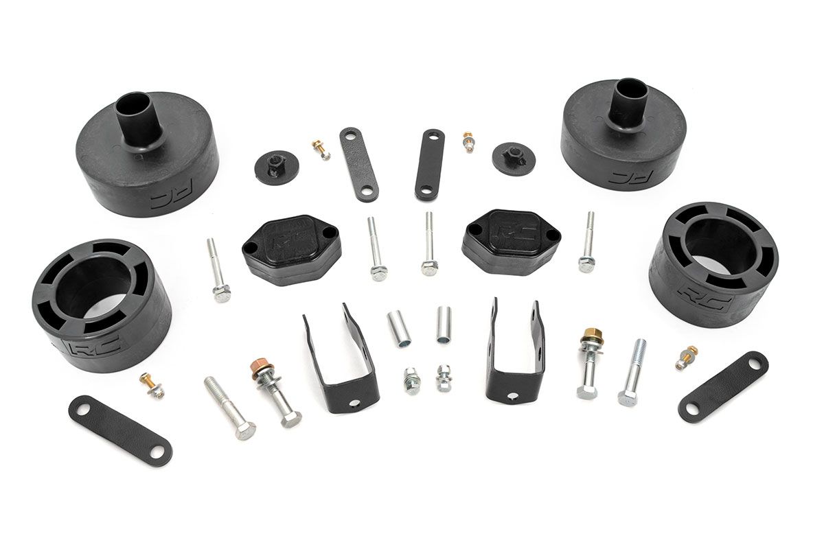 Rough Country 2.5 Inch Lift Kit | Spacers | Jeep Wrangler JK/Wrangler Unlimited (2007-2018)