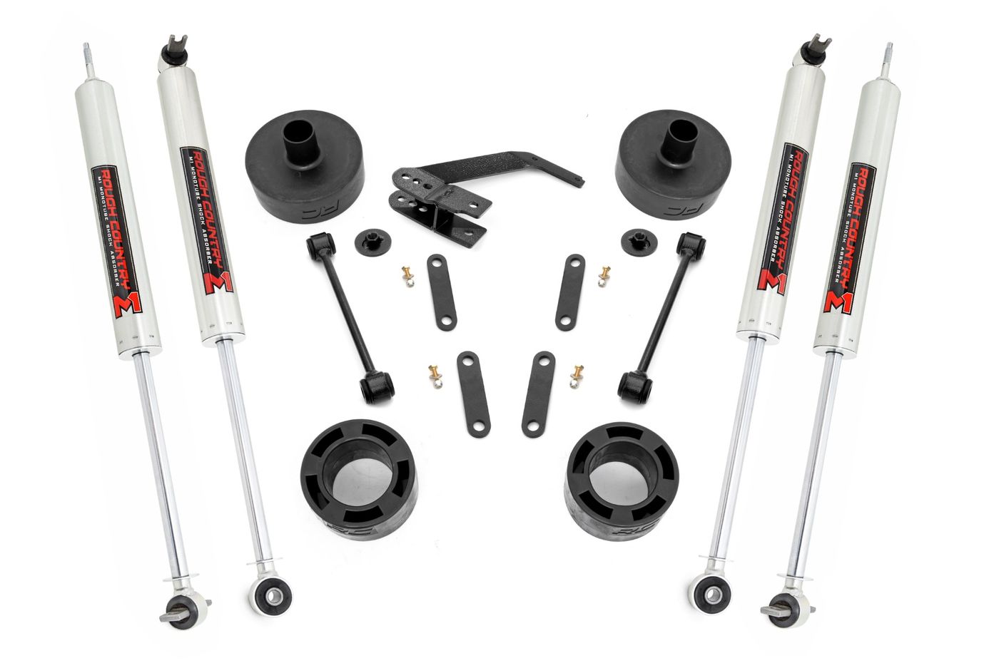 Rough Country 2.5 Inch Lift Kit | Spacers | M1 | Jeep Wrangler JK/Wrangler Unlimited (07-18)
