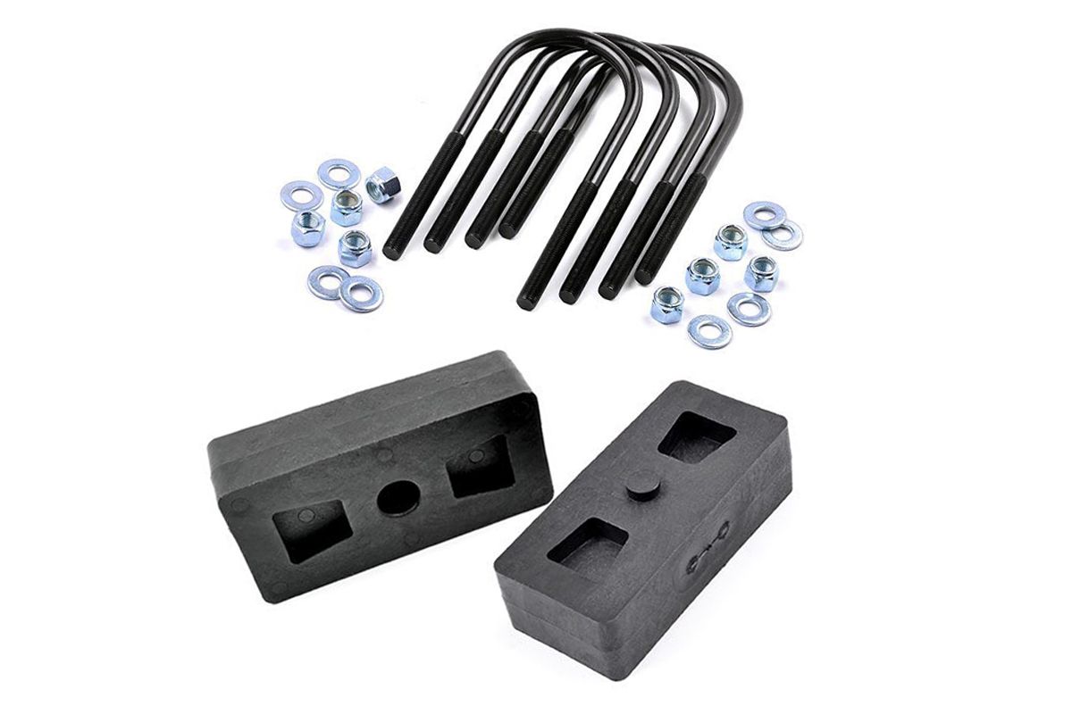 Rough Country 1 Inch Block & U-Bolt Kit | Ford F-150 2WD/4WD (1997-2003)