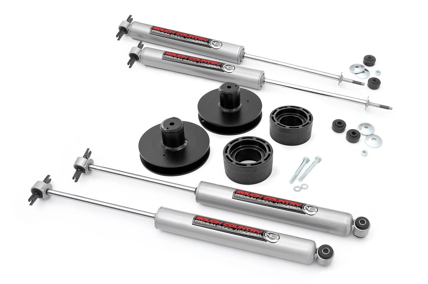 Rough Country 2 Inch Lift Kit | N3 | Jeep Wrangler TJ (97-06)/Wrangler Unlimited (04-06)