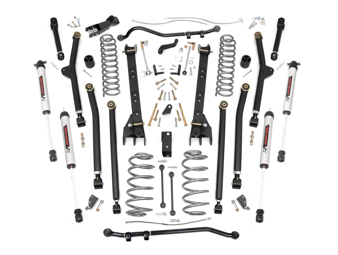 Rough Country 6 Inch Lift Kit | Long Arm | V2 | Jeep Wrangler TJ 4WD (1997-2006)