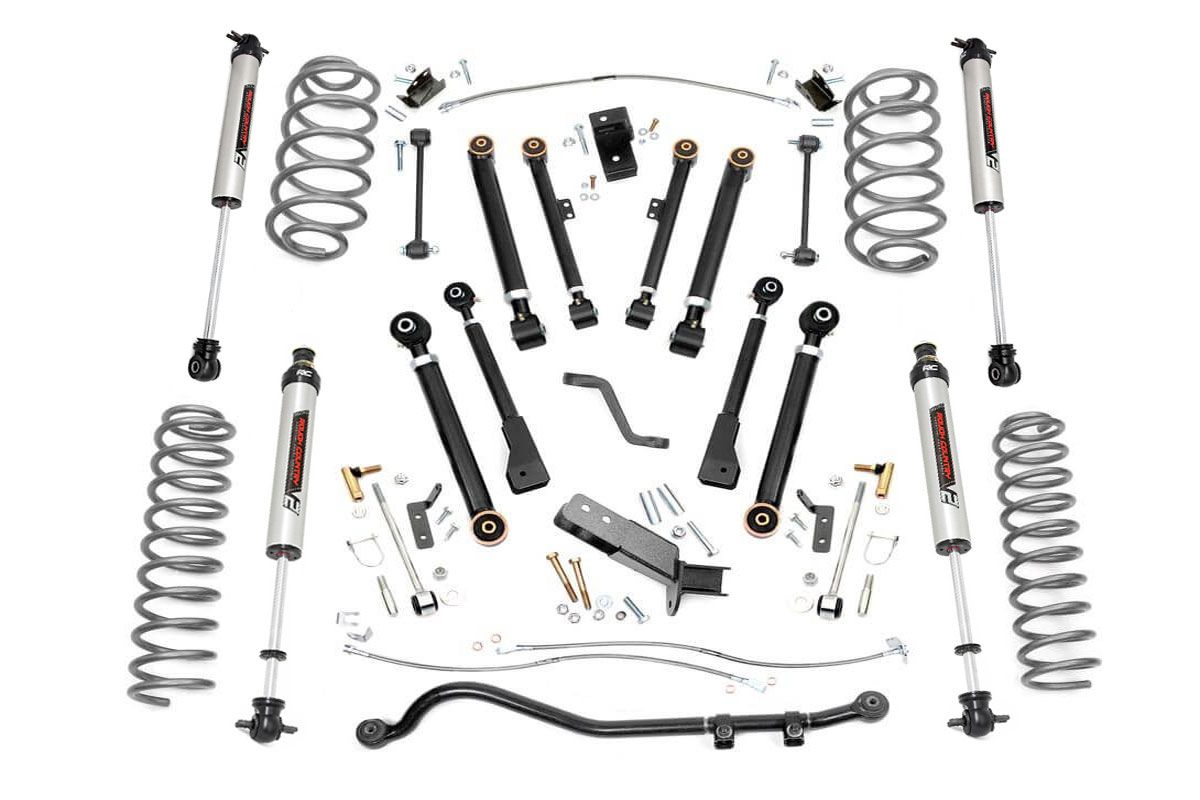 Rough Country 4 Inch Lift Kit | X-Series | V2 | Jeep Wrangler TJ (97-06)/Wrangler Unlimited (04-06)