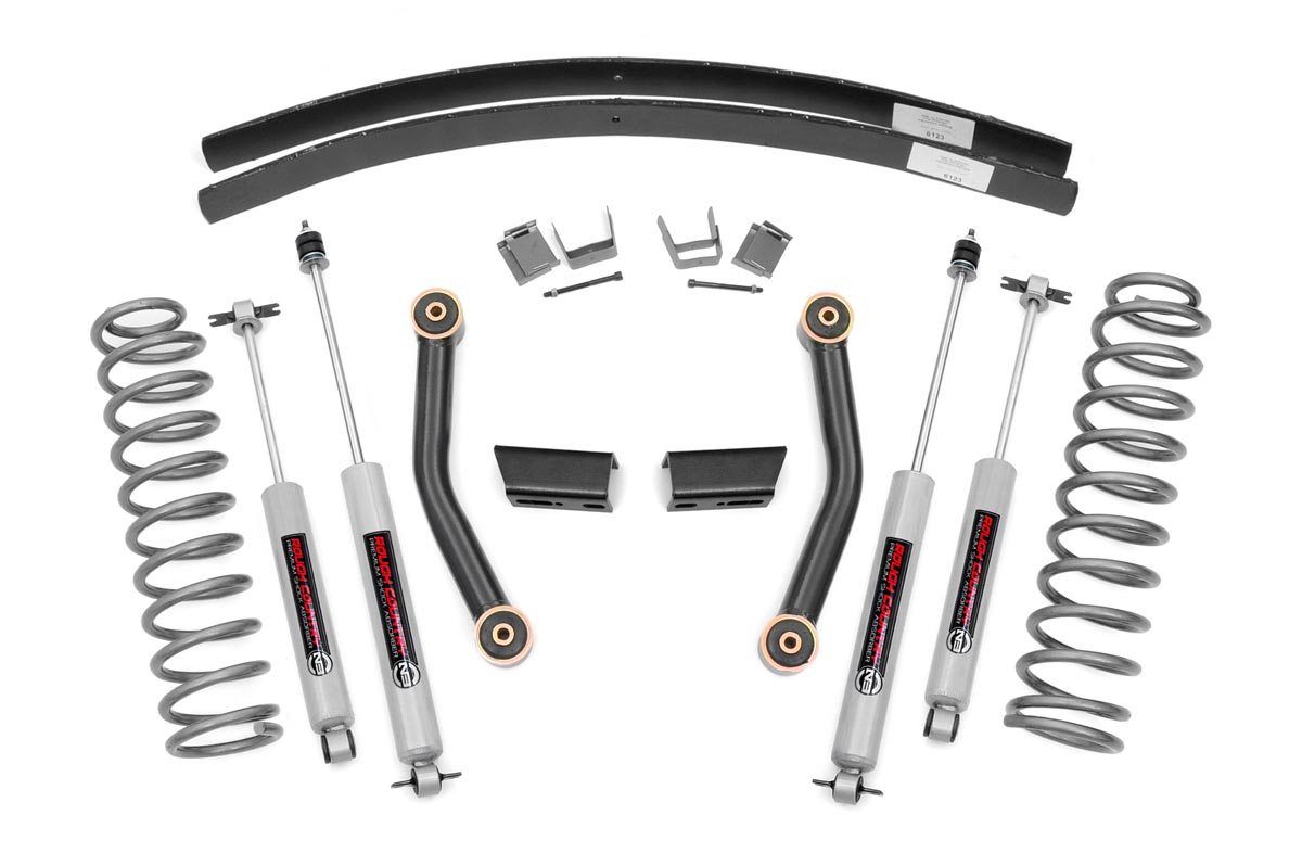 Rough Country 3 Inch Lift Kit | Series II | RR AAL | Jeep Cherokee XJ 2WD/4WD (1984-2001)