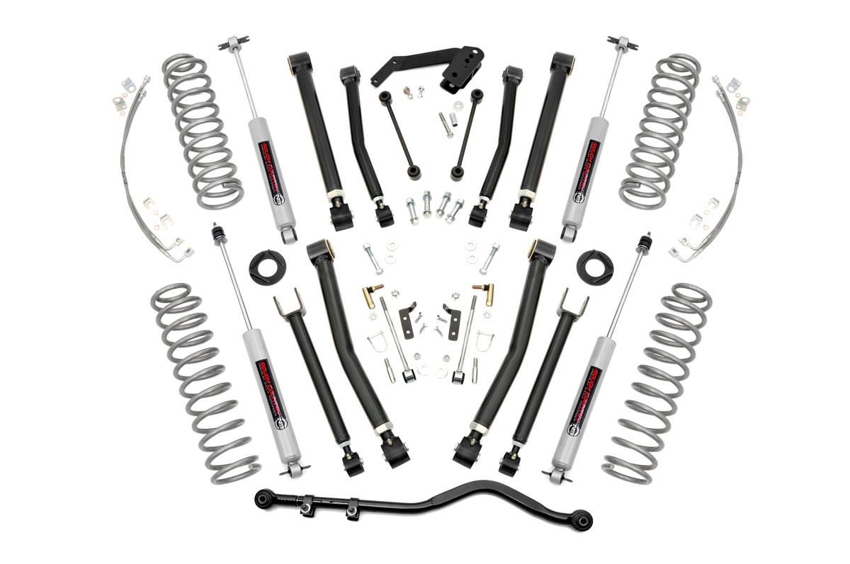 Rough Country 4 Inch Lift Kit | X-Series | Jeep Wrangler Unlimited 2WD/4WD (2007-2018)