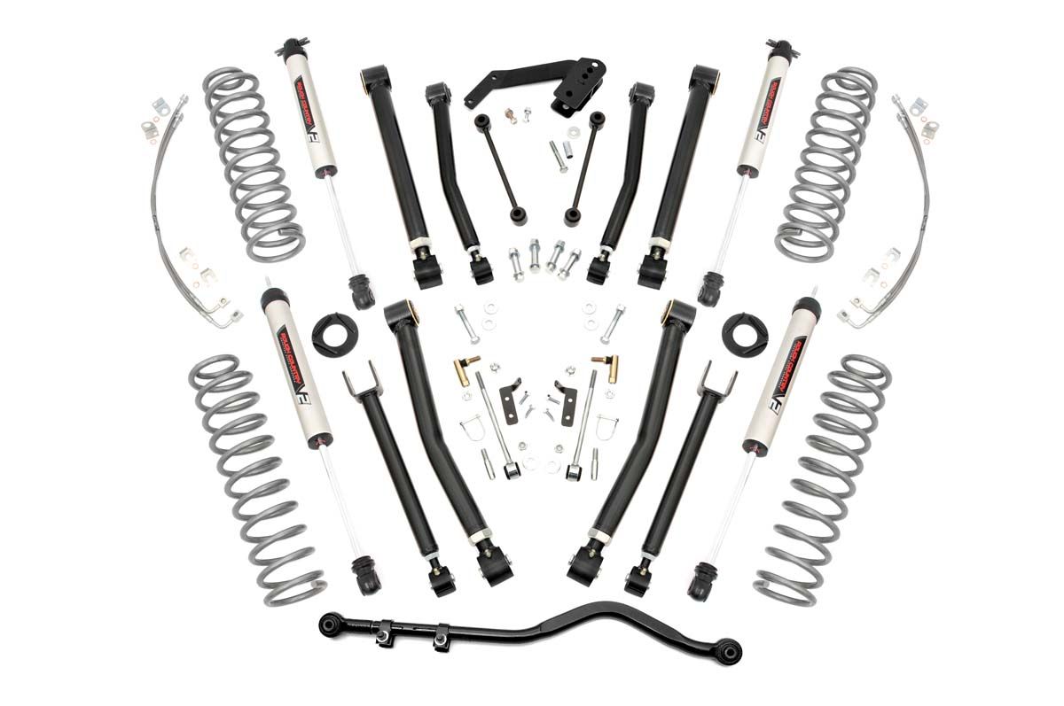 Rough Country 4 Inch Lift Kit | X-Series | V2 | Jeep Wrangler Unlimited 2WD/4WD (2007-2018)