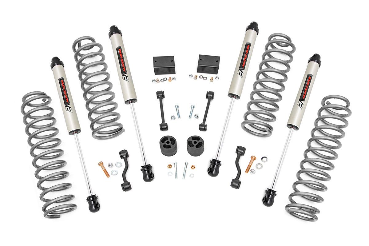 Rough Country 2.5 Inch Lift Kit | Coils | V2 | Jeep Wrangler Unlimited 4WD (2018-2023)