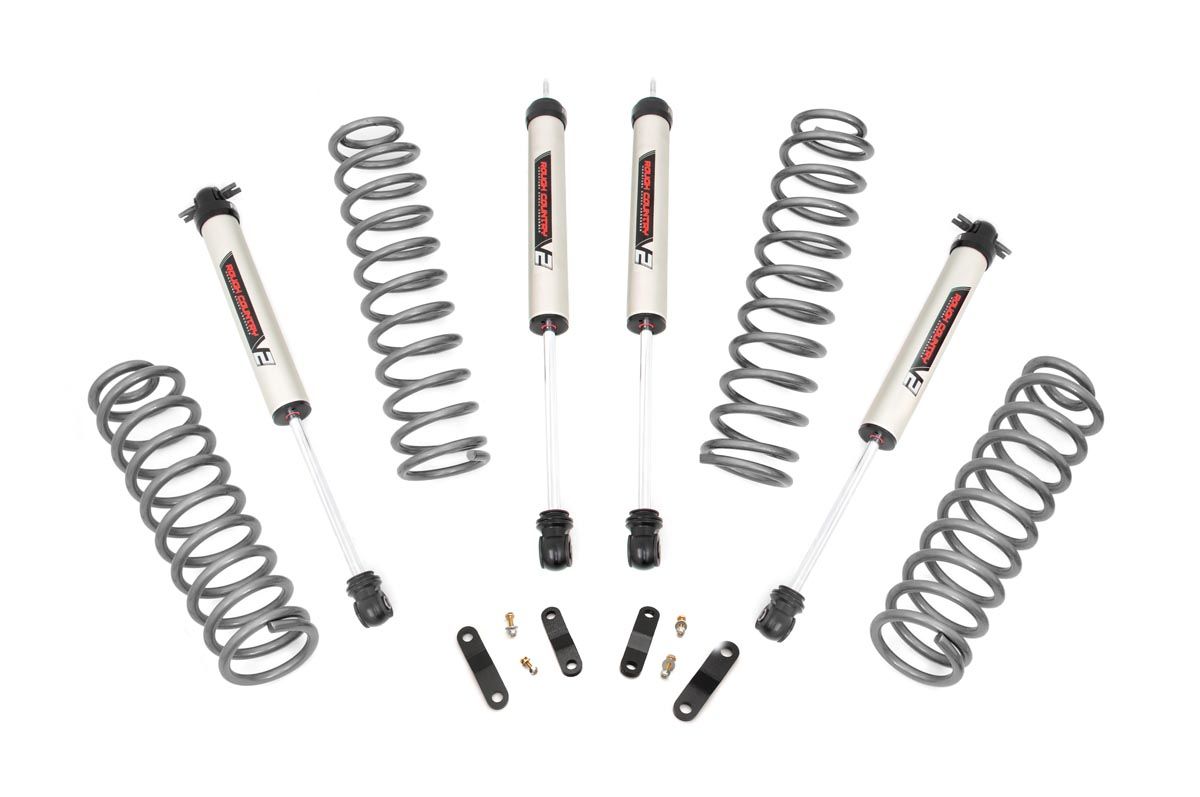 Rough Country 2.5 Inch Lift Kit | Coils | V2 | Jeep Wrangler Unlimited 2WD/4WD (2007-2018)