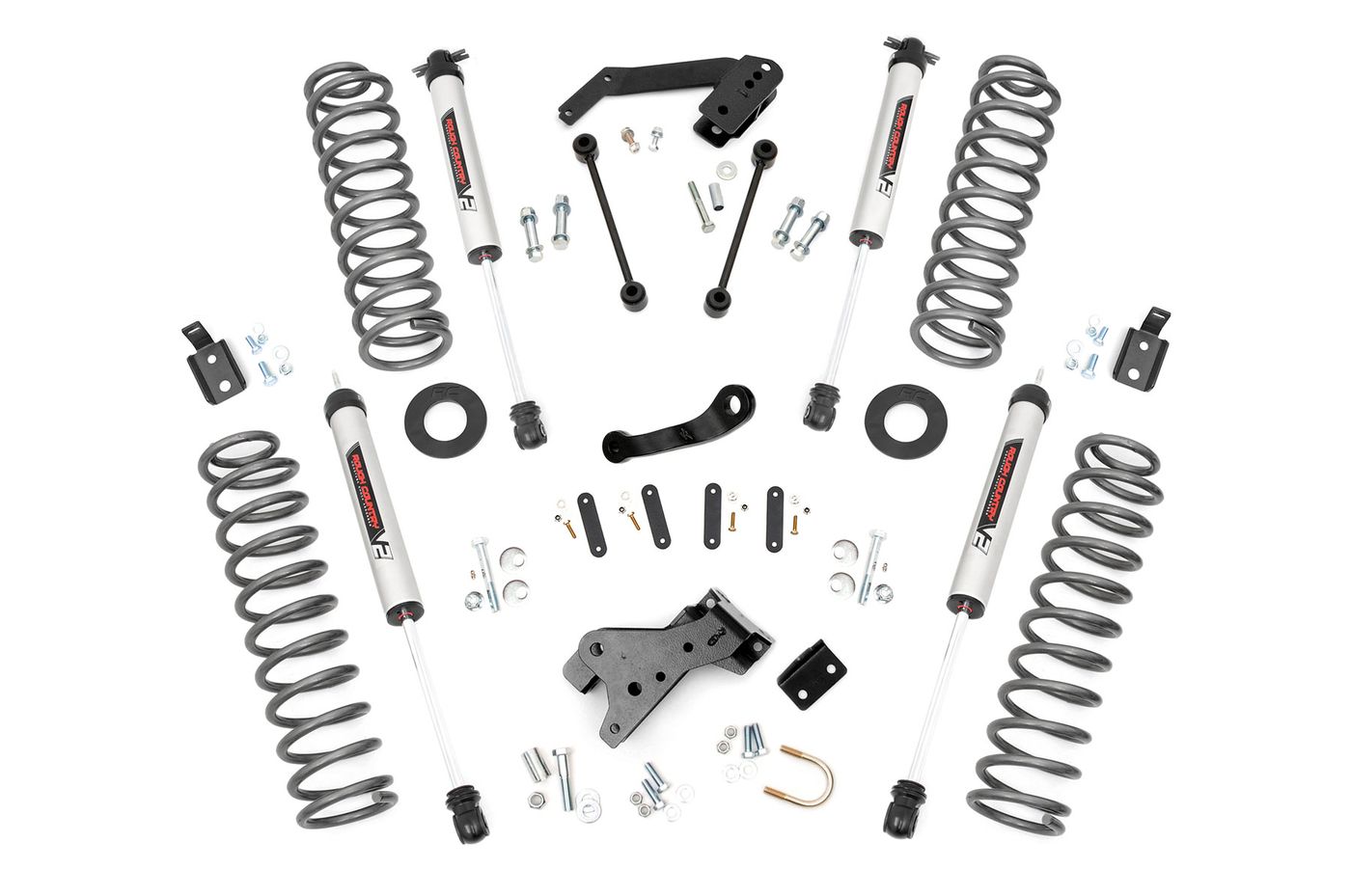 Rough Country 4 Inch Lift Kit | V2 | Jeep Wrangler JK 4WD (2007-2018)