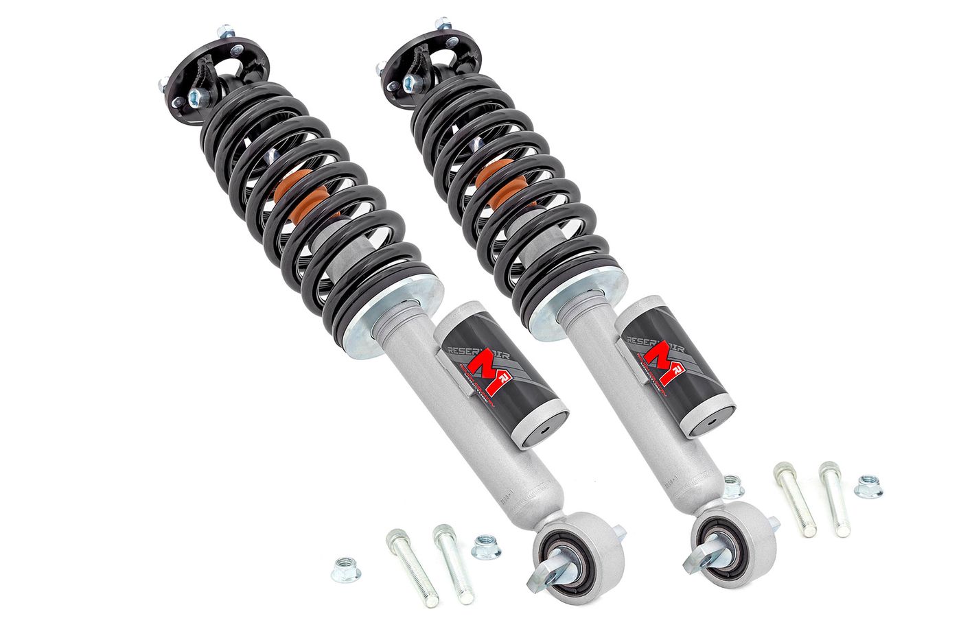 Rough Country M1R Reservoir Loaded Struts | Adjustable Height | Front | 2 Inch | Ford Bronco (21-26)