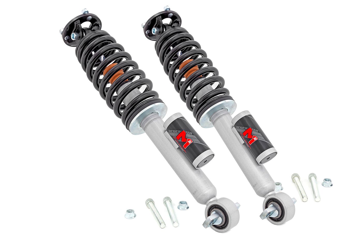 Rough Country M1R Reservoir Loaded Struts | Adjustable Height | Front | 7 Inch | Ford Bronco (21-25)