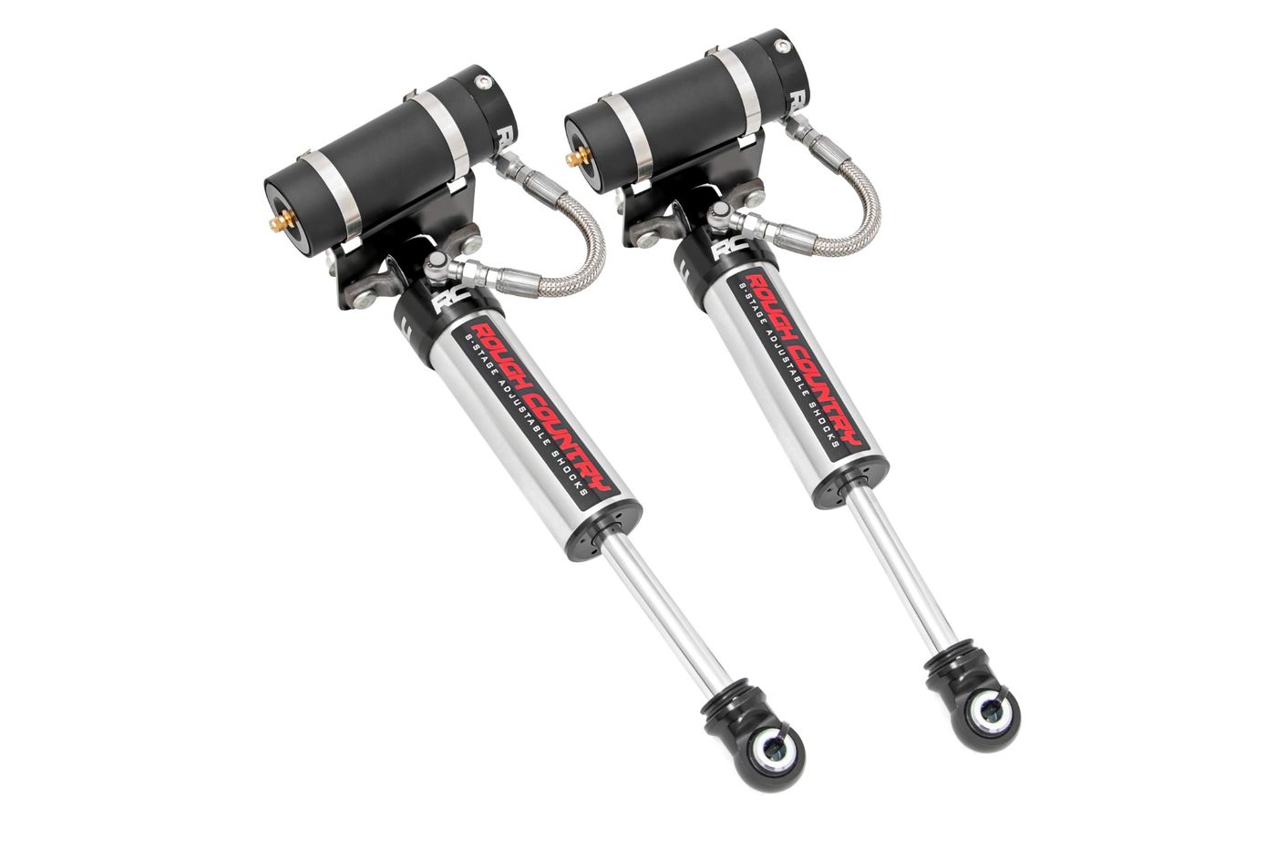 Rough Country Vertex 2.5 Reservoir Front Shocks | 5-7.5" | NTD Lifts Only | Chevy/GMC 2500HD/3500HD (11-26)