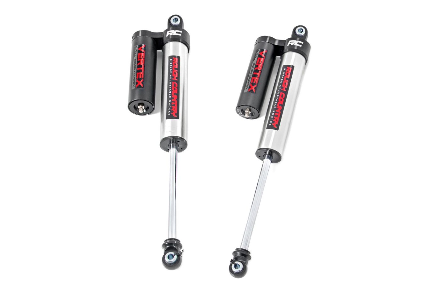 Rough Country Vertex 2.5 Reservoir Rear Shocks | 4-6.5" | Ford F-150 4WD (2009-2026)