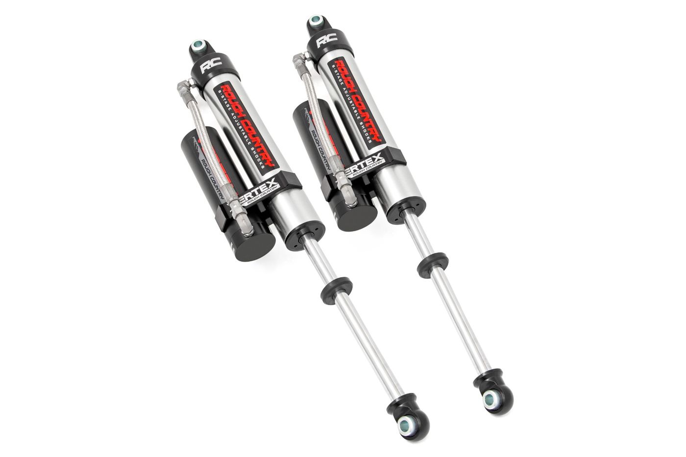 Rough Country Vertex 2.5 Reservoir Rear Shocks | 3.5-7.5" | Chevy/GMC 2500HD/3500HD (11-26)