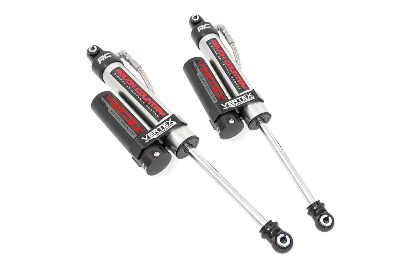 Rough Country Vertex 2.5 Reservoir Rear Shocks | 5.5-7.5" | Ram 1500 4WD (2009-2018 & Classic)