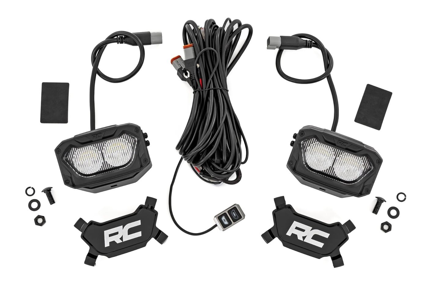 Rough Country 5 Inch Light Pods | White/Amber DRL | Flood | Pair