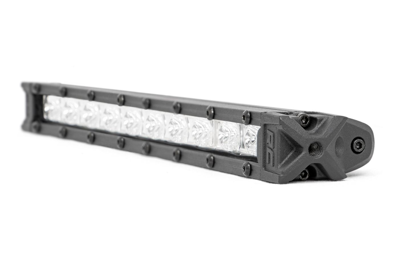 Rough Country 10 Inch Chrome Series LED Light Bar | Slim Line | Pair